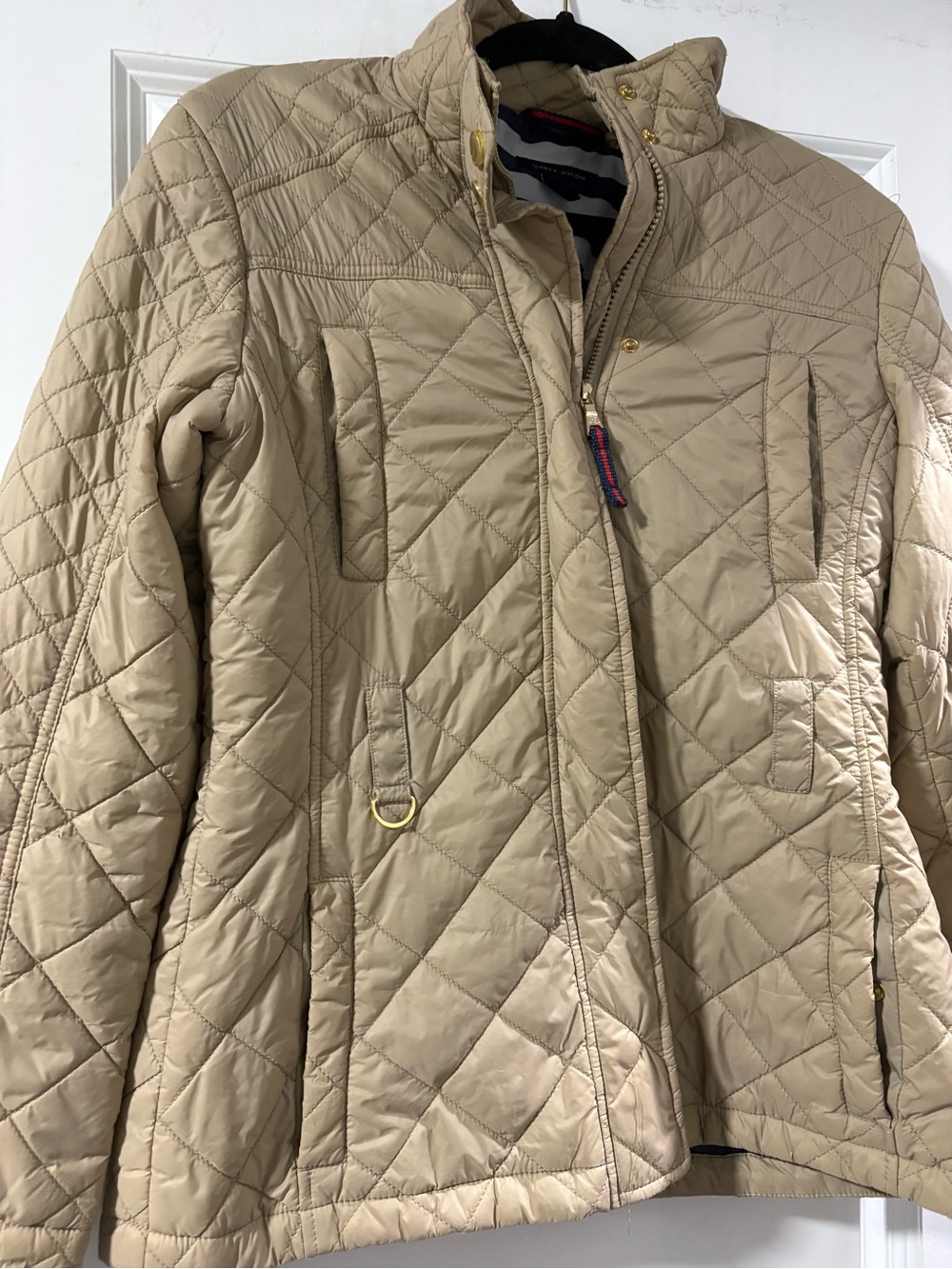 Tommy Hilfiger Quilted Beige Puffer Jacket